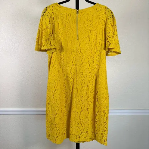 Julian Taylor Spring Wedding Guest Dress Feminine Modest Church Sheath Knee Length Size 16