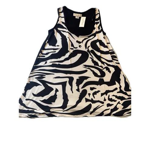 Karen Kane Karen Mathews For Elizabeth Ullibarri Zebra print Tunic Dress Women's NWT