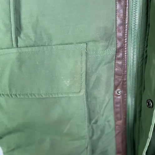 Jordan Craig Legacy Ed. Womens Olive Parka Vest Removable Hood/Faux Fur Size L Green Size L