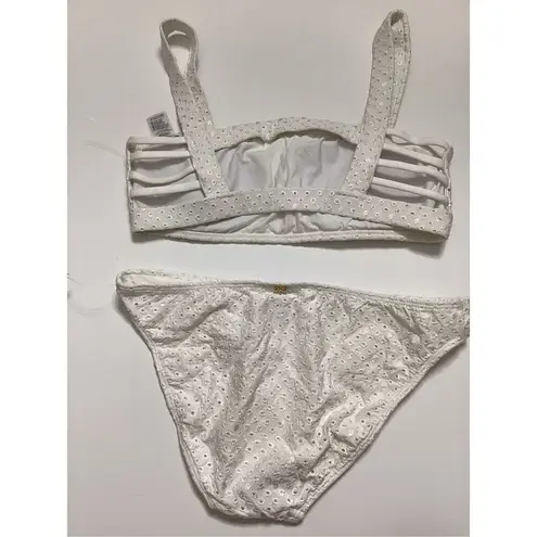 PilyQ New. white bikini set. Medium. Retails $149