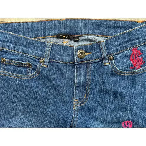 Christian Audigier Los Angeles Bootcut Denim Jeans Womens 5/6 Stretch Size undefined