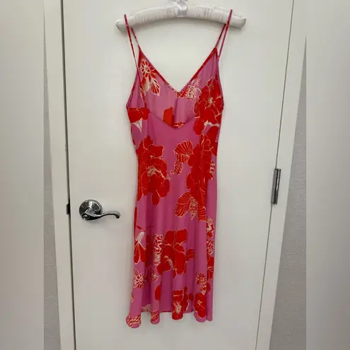 Natori Passion Flower Slip Dress XS Red