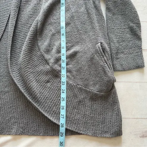 Barefoot Dreams Womens CozyChic Lite CircleCardigan Size 1X Open Front Grey 423