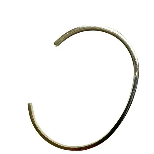 MantraBand one day at a time silver tone open cuff bracelet