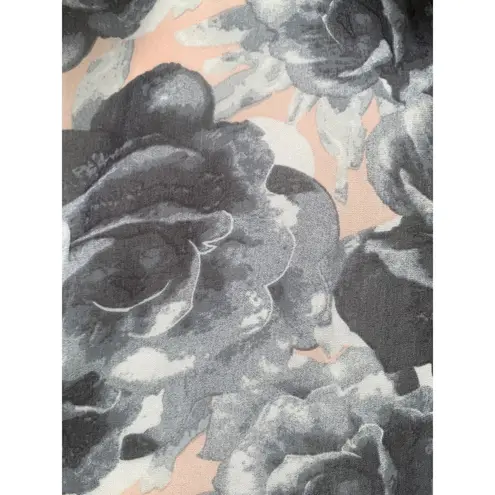 Ali & Jay VIP Only Charcoal Grey Floral Print Georgette Mini Halter Dress Small