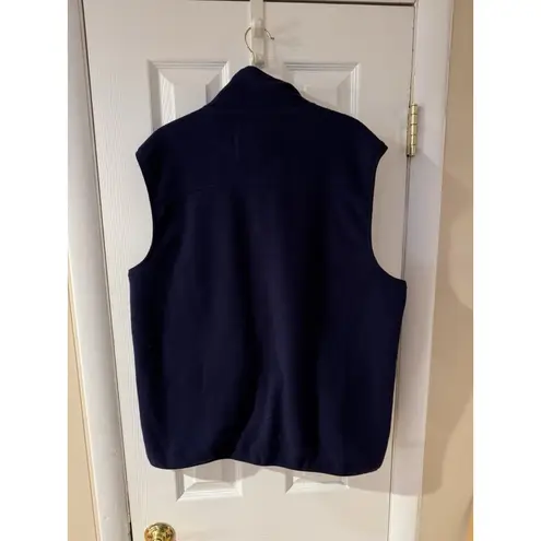Jos. A. Bank Vest Men XL Navy Blue 1905 Full Zip Fleece Pocket Tailored Fit New
