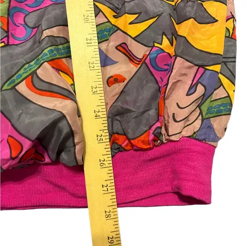 Multicolored Picasso print long sleeve silk shirt measurements in pictures Size undefined