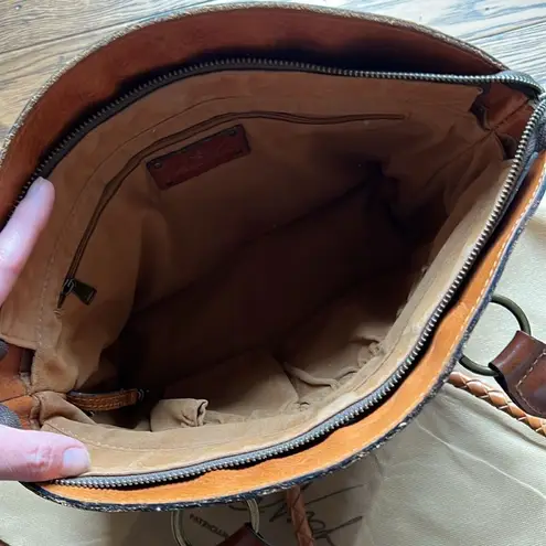 Patricia Nash Zorita Leather Tooled Shoulder Bag Western Boho A27