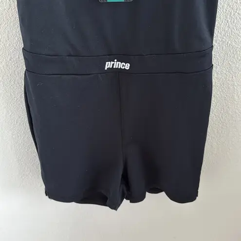 NWT Prince Volley Short Romper Black Jumpsuit Medium