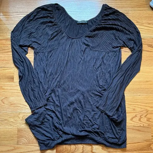 All saints metallic threaded blouse size 14