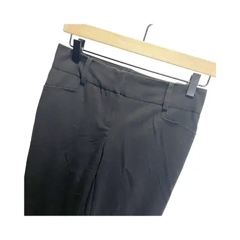 BCX Black Dress Pants Size 0 Trouser Straight. Leg Career Stretch Mid Rise