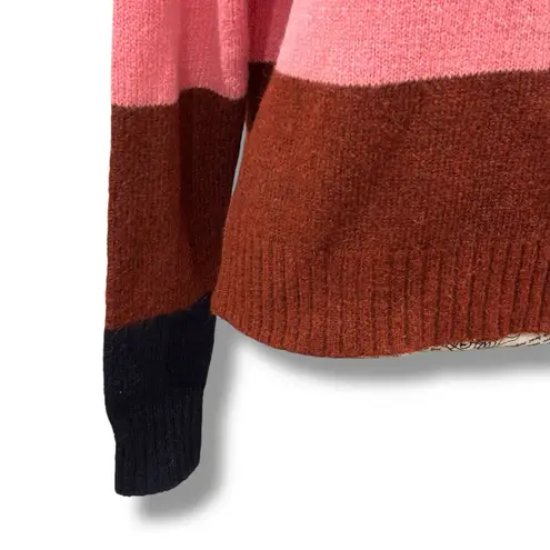 A.L.C. Women’s Size S Italian Alpaca + Wool Multi Stripe Pullover Sweater