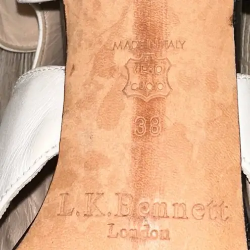 LK Bennett L.K. Bennett Studded Stiletto Heels White Pink Blue Yellow Womens 38 7.5