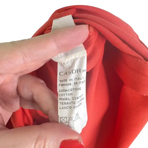 Emilio Pucci Firenze Made in Italy Orange Red Straight Leg Pants EU 40 US 6-8