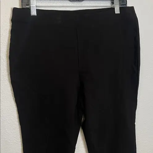 Michael Kors Flat Front Pull On Pant Black Size Large