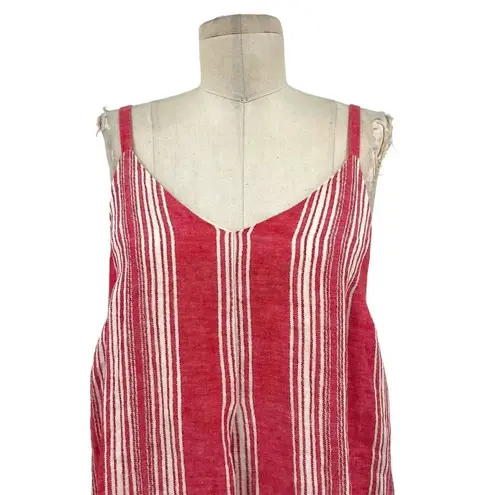 AYR Tank Top Sleeveless Dress Striped Linen Size XL