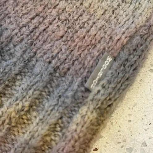 Woolrich Vintage Dusk Ombre Cowl Neck Sweater Pastel Striped Soft Cozy Knit Lrg