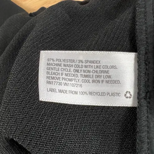 Prologue Women's Black Pleated Straight Leg Ankle Trousers - Size Large - NWT