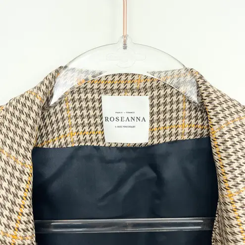 Roseanna Paris Open Front Houndstooth Blazer
