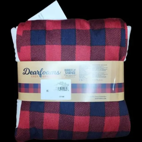 Dearfoams 2-Piece Pajama Set "Mama Bear" Womens M (8-10) Blue Red Plaid