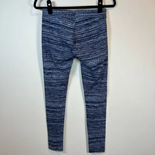 Pact Women's Organic Cotton Leggings Dark And Light Blue Compression Size Medium