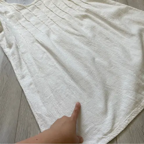 Soft Surroundings Textured Lightweight Long Sleeve Tunic White (Large)