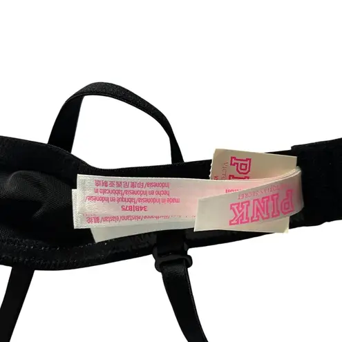 PINK - Victoria's Secret Victoria's Secret Pink Multi Way Push Up Bra Black 34B Convertible Straps - Image 5