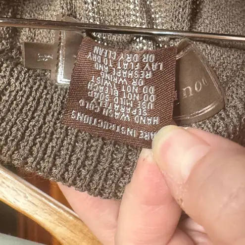 Double D Ranch Linen Blend Multicolor Striped Maxi Pencil Skirt Size Large Brown