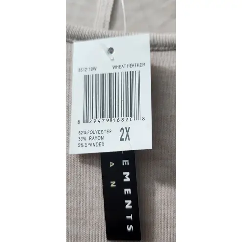 Grace Elements Tunic Top Dolman Sleeve Knit Pullover Casual 2X