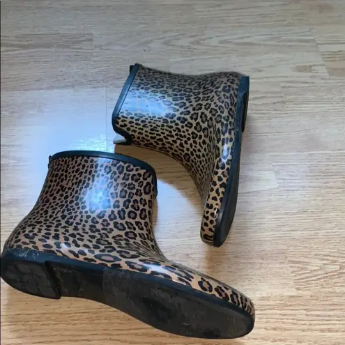 Merona Target  Cheetah Print Garden Rainboots sz 7