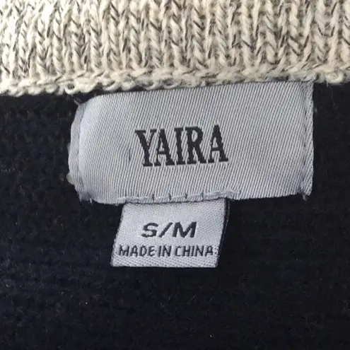 Yaira batwing plaid fringe pullover puncho Black Size undefined