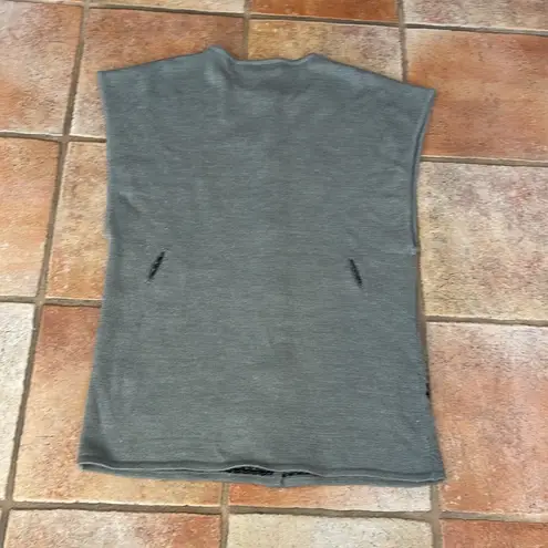 Alberto Makali snap front embroidered vest size large