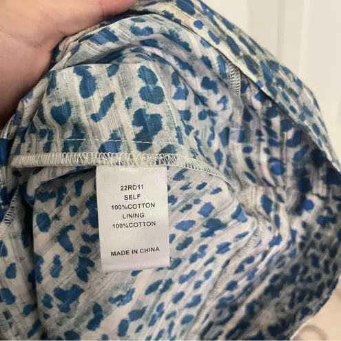 Hunter Bell Blue Jenkins Dress Puff Sleeve