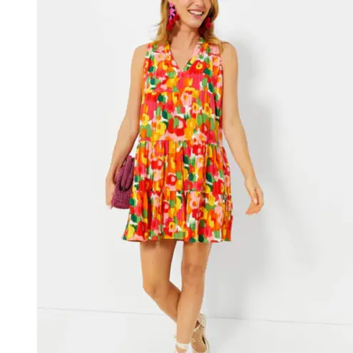 Tuckernuck POMANDER PLACE Magnolia Watercolor Sleeveless Kenzo Dress Size Medium