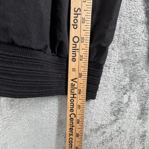 Carina Bomber Jacket Womens S Black Embroidered Sequin Lion Tiger Animal Vintage