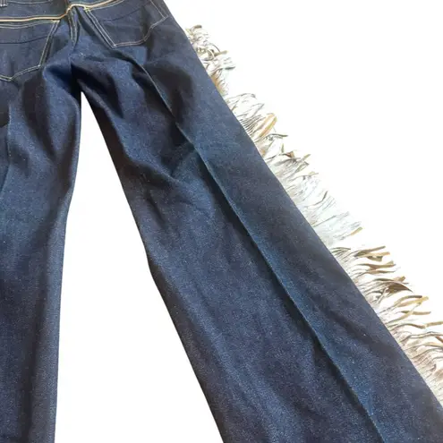 Frederick's of Hollywood Vintage Western Fringe Jeans High Waist 1980s Size 5 25