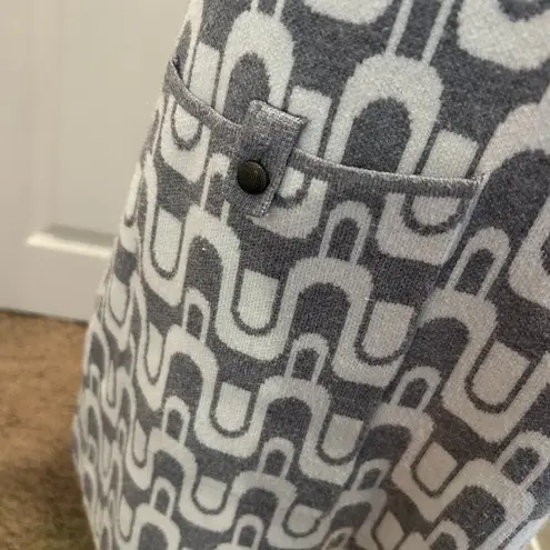 Maeve The Annalise Mock-Neck Chenille Sweater Mini Dress in Medium Retro Mod