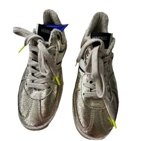 VERBENAS Sneakers Sora Breck Gold Women’s Leather Sz 7.5 EUR 38 NWT Blue