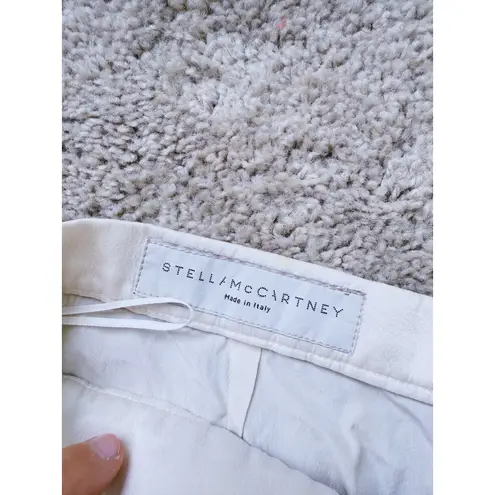 Stella McCartney Silk Pleated Skirt Cream Small Quiet Luxury Old Money Coquette