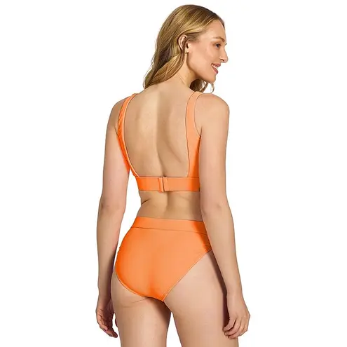 Val Ribbed Swim Top L Orange Size L