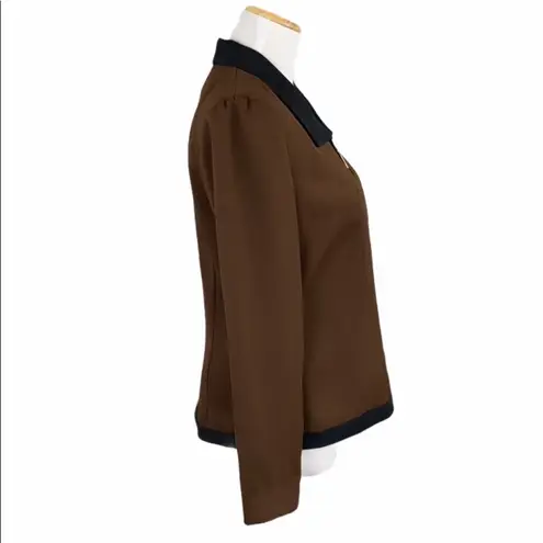 Donna Ricco Classy Brown Fully Lined Blazer