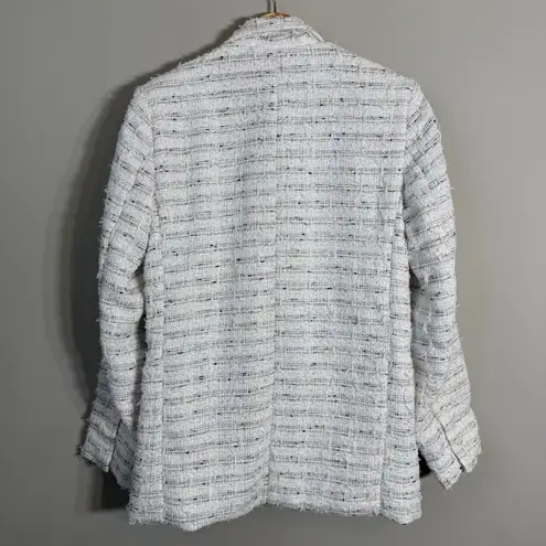 MISA Los Angeles Penny Tweed Blazer Jacket Women's XS Winter White Career NWT