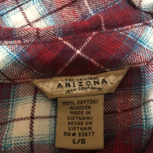 Arizona Jeans Arizona red and blue flannel