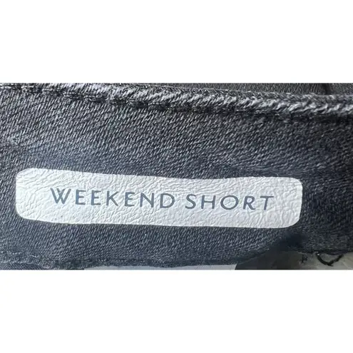 Seven7 Weekend Shorts Womens 10 Black Denim Cutoff Distressed School Summer