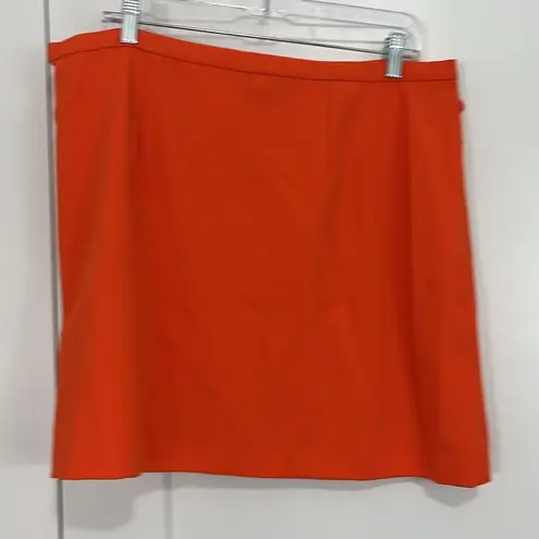 Victoria Beckham XL Orange Mini Skirt with Pocket