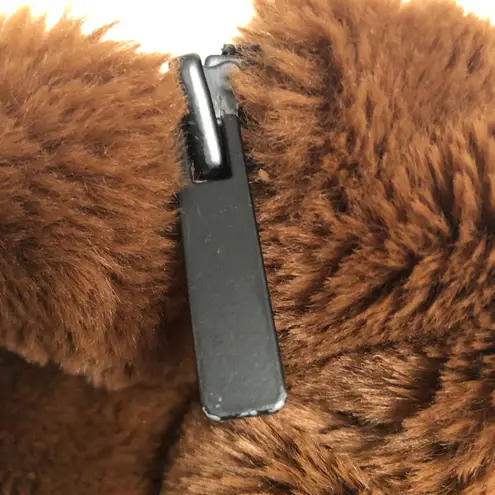 Alo Yoga Knock Out Faux Fur Jacket Chocolate Brown XS