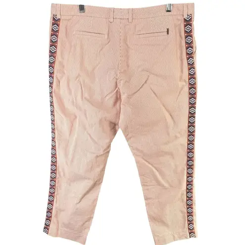 Bogner Pants Womens XL US 14 Striped Side Embroidered Outdoors Gorpcore Travel Orange