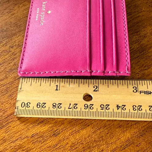 Kate Spade NWOT  Schuyler Small Slim Card Holder Baja Rose Pink KE703 Wallet