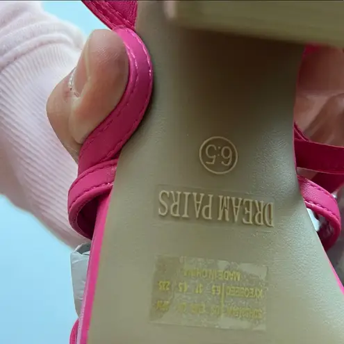 Dream Paris DREAM PAIRS Strappy Heels for Women Platform Chunky High 3-inch Heel Sz 6.5 @