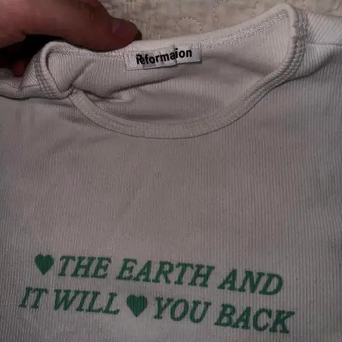 Reformation  Muse Tee In Earth Size XS Baby Tee NWOT
